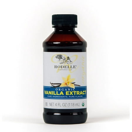 Rodelle Organic Pure Vanilla Extract 4oz Bottle
