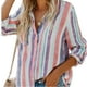 thumbnail image 2 of Camisa A Rayas Con Botones Mujer,Camisa A Rayas Verticales Mujer Blusas A Rayas Para Mujer Camisa A Rayas Mujer Impulsada Por El Rendimiento, 2 of 5
