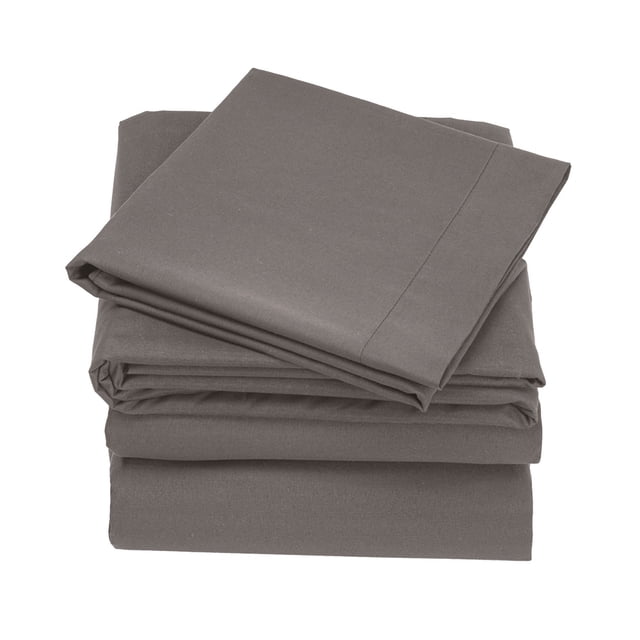 Juego Sábanas Concord Suavitec Plus Gris Fuerte Matrimonial