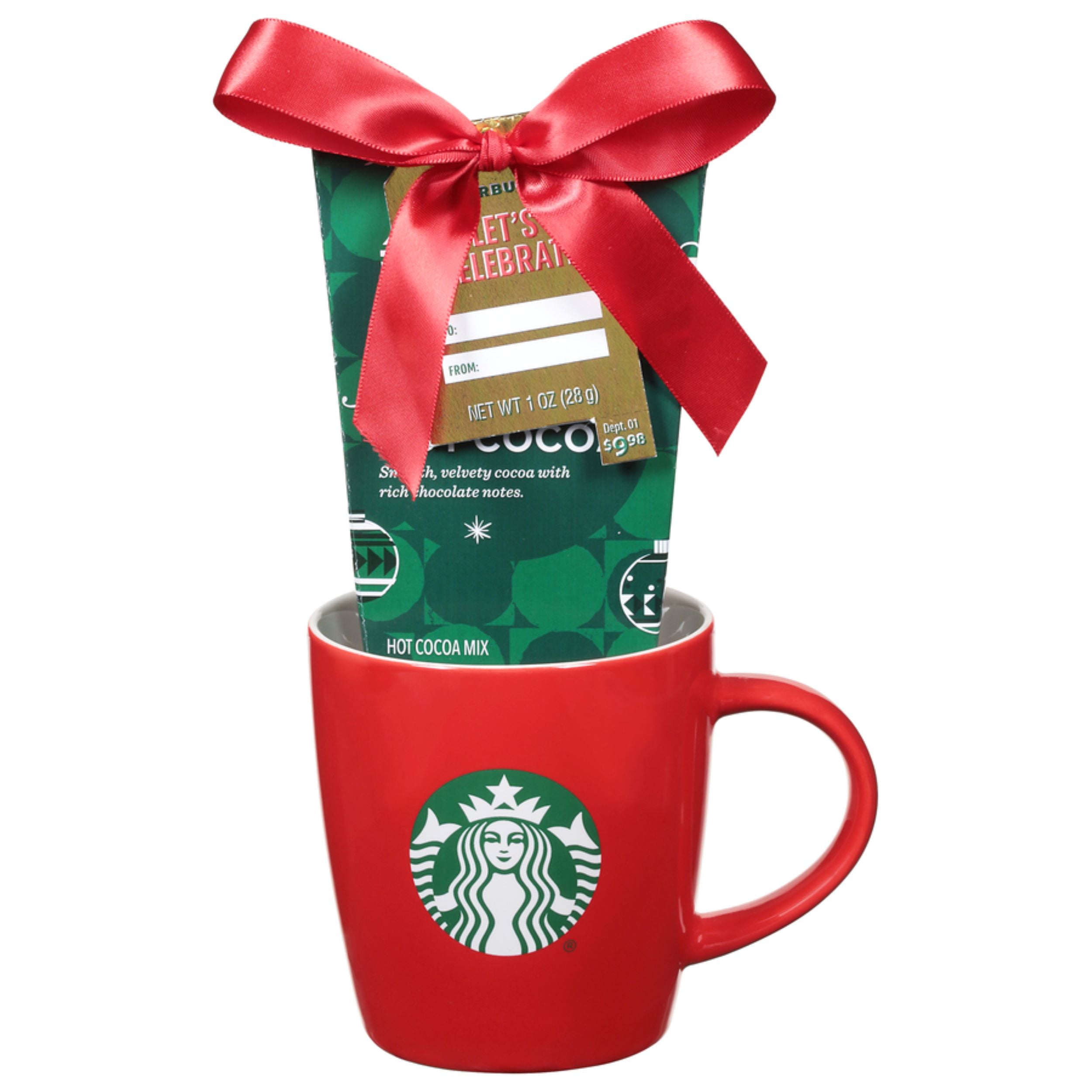 Starbucks Ceramic mug and Starbucks Hot Cocoa Gift Pack