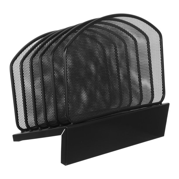 unbranded Organizador De Carpetas Y Vertical Negro Para Escritorio Con Y Portátil