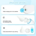thumbnail image 4 of Easy@Home Baby Electric Nasal Aspirator with USB Rechargeable, Adjustable Suction, and Night Light, Blue, 1 Piece, 4 of 8