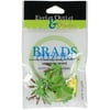 Eyelet Outlet Shape Brads 12/Pkg-Frog Mix