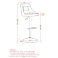 thumbnail image 6 of WHI AIR LIFT STOOL, SET OF 2, FABRIC/METAL, BEIGE, 6 of 6