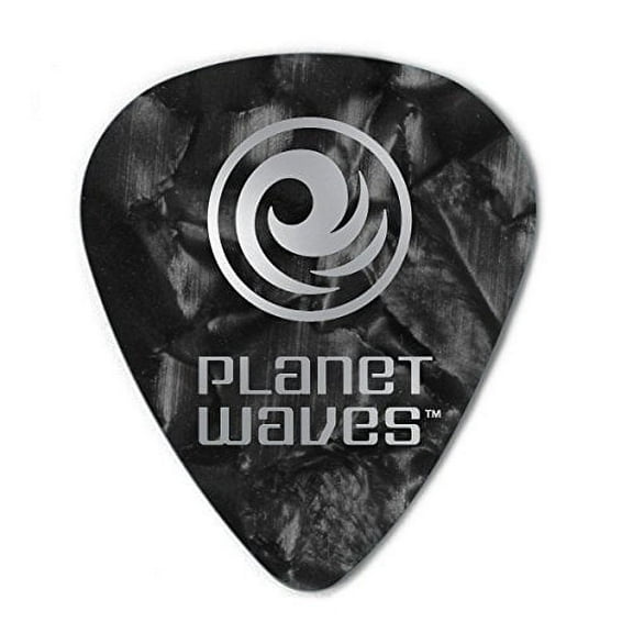 D'Addario Planet Waves Black Pearl Celluloid Guitar Picks - 10 Packs