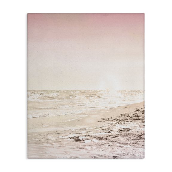 Stupell Industries Traditional Sun Burnt Beach Coast Muted Incoming Tide Canvas Art, 16 x 20, by Kim Allen