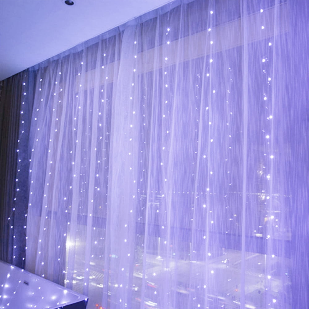  Honche Led Curtain Lights 300 LED 8 Modes USB with Remote for  Home Room Bedroom Wedding Party Christmas Window Wall Decorations Room  Decor (Warm White) : Home & Kitchen