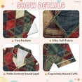 thumbnail image 4 of FORMRS Kids Short Sleeve Top and Pants Pajama Set Unisex Satin 2-Piece Sleepwear, Sizes 5-6Y, Dark Tartan Pattern, 4 of 8