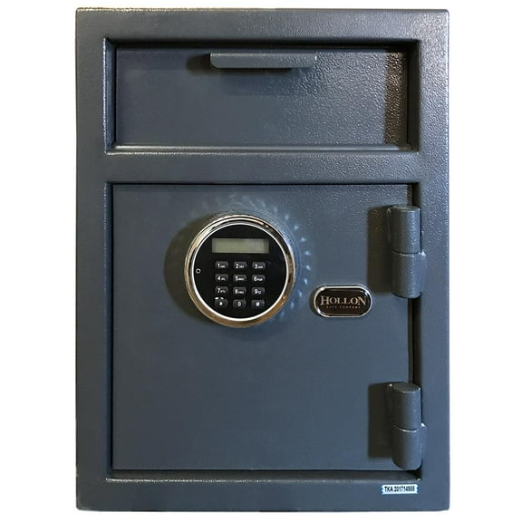 Hollon Safe Drop Slot Safe Gray