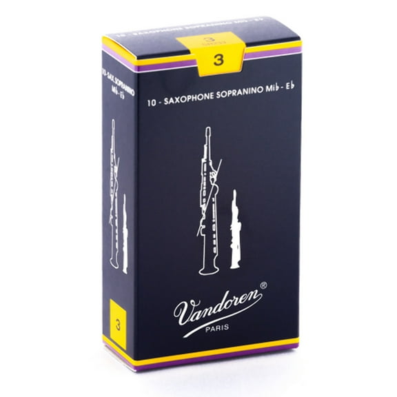 Vandoren Sopranino Sax Traditional Reeds Strength #4; Box of 10