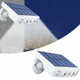 thumbnail image 1 of (Luz blanca de carcasa blanca) Potente luz solar con sensor de movimiento para exteriores, impermeable, lámpara LED solar para jardín, focos para jardín, camino, calle, luz LED de pared, 1 of 4