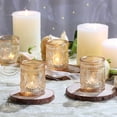 thumbnail image 4 of Portavelas votivos de cristal dorado DEVI Wedding, 24 unidades, 4 of 6