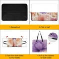 thumbnail image 4 of Pastel Floral Seamless Pattern Design Outdoor Picnic Blanket, Foldable Waterproof Beach Mat, Portable Beach Blanket for Beach Camping, Hiking, Family Concerts, 4 of 8