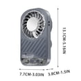 thumbnail image 3 of Aodebiao USB Rechargeable Handheld Fan with Digital Display, Portable Small Powerful Fan for Personal Cooling, 199 Speed Adjustable Quiet Mini Fan for Travel Office Desk Home Use, 3 of 6