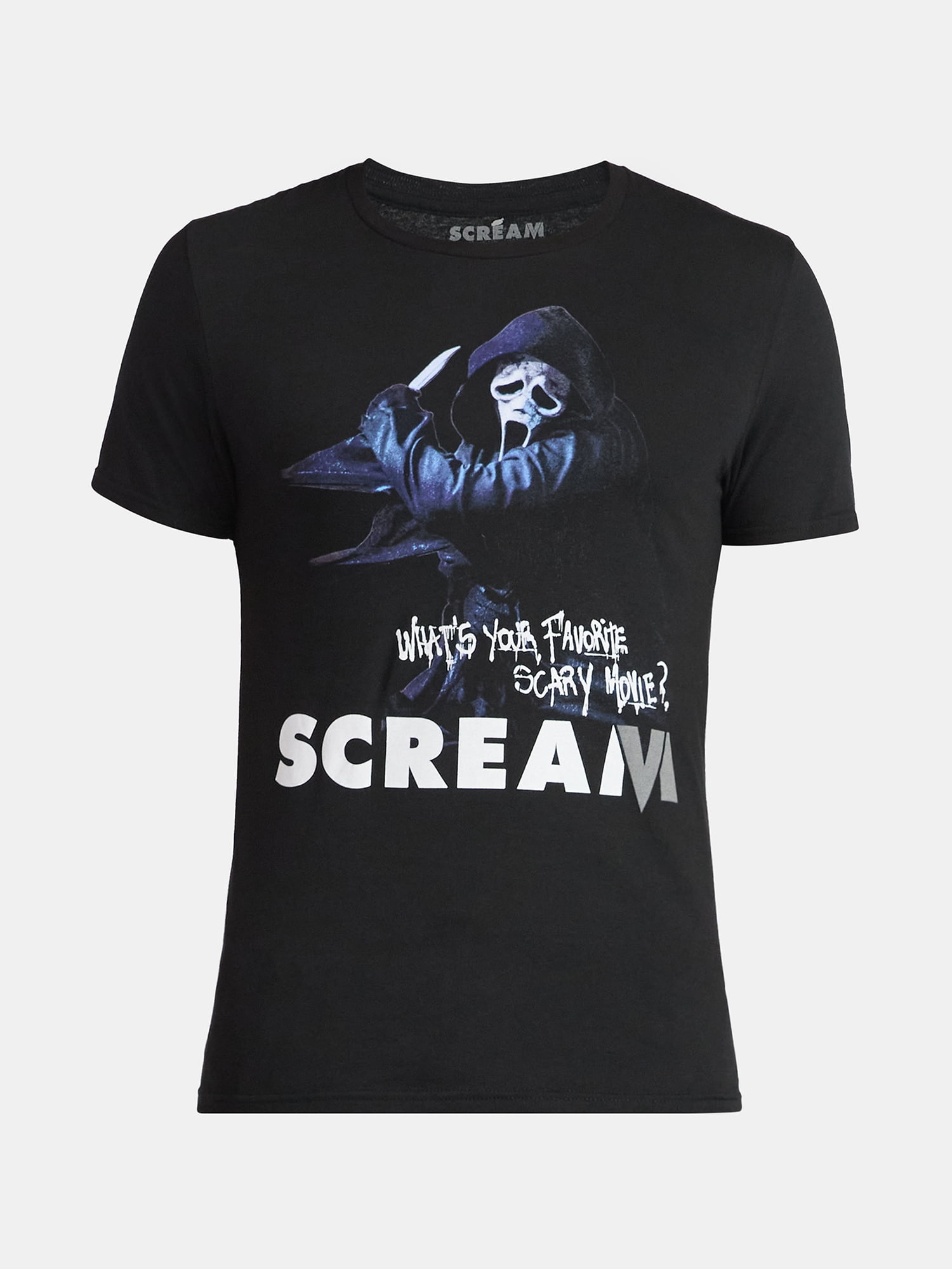 Scream Mens & Big Men's Graphic Cotton Tee with Short Sleeves