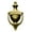 Lifetime Satin Brass, variant on Baldwin 0102044 Colonial Style Solid Brass Door Knocker - Brass
