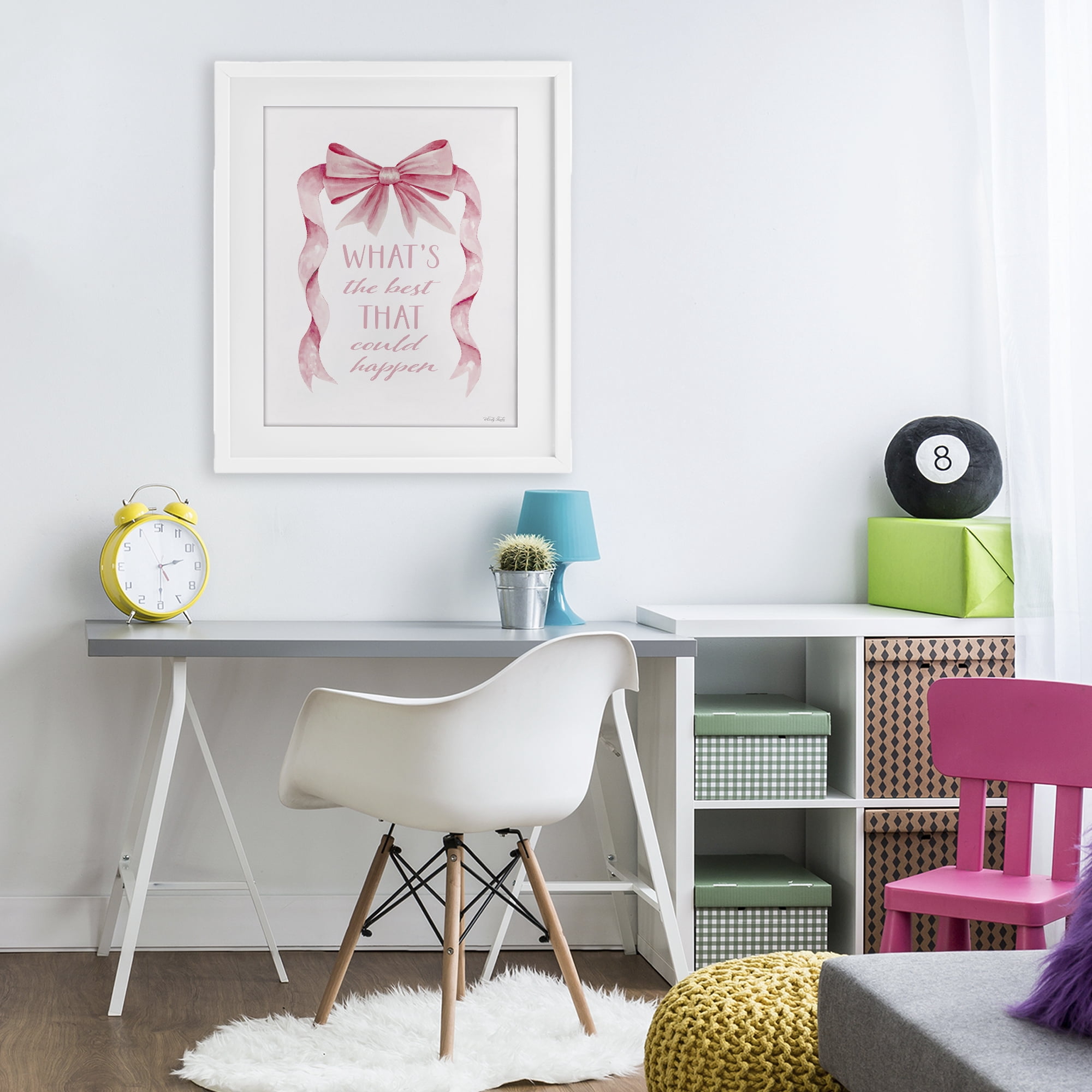 Stupell Industries Optimistic Best That Could Happen White Framed Print Under Glass, design by Cindy Jacobs