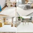 thumbnail image 7 of Cshidworld Ultra Soft Rug for Living Room, 4X6 Fluffy Area Rug for Bedroom, Modern Shaggy Carpets Fuzzy Rug for Teens Dorm Bedside Home Decor Aesthetic, Heavy Duty Non Slip, White, 7 of 7