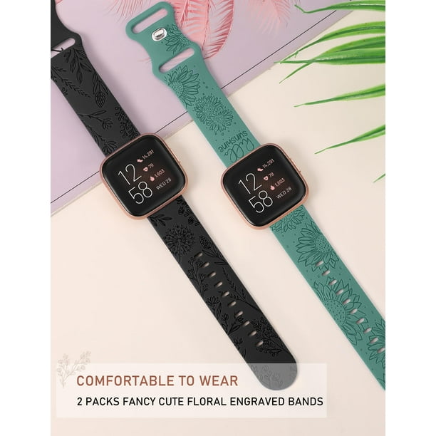 Fitbit versa 2 emerald band sale
