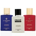 thumbnail image 1 of Paquete de perfumes Intense Elite La Passion Blue, La Passion Absolu y Crave Extreme, 20 ml, 1 of 9