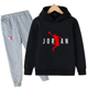 thumbnail image 3 of Conjuntos de chándal para niños, ropa para bebés, niños y niñas, trajes deportivos de moda, sudaderas con capucha y pantalones, chaqueta de marca, ropa para niños, 3 of 5