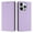 Light purple, variant on Magnetic Flip Wallet Case for iphone 16 pro,Compatible Card Holder with RFID Protection Built-in Stand TPU + PU Leather Phone Cover, Pink