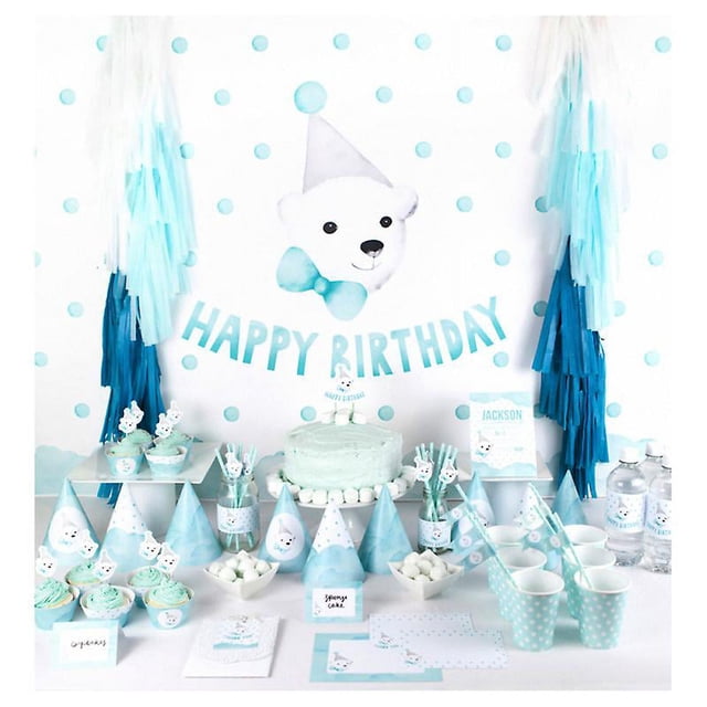 1 paño de fondo de cumpleaños.