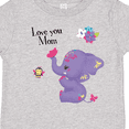 thumbnail image 4 of Inktastic Yara Happy Mothers Day Purple Elephant and Bee Gorgeous Girls Toddler T-Shirt, 4 of 5