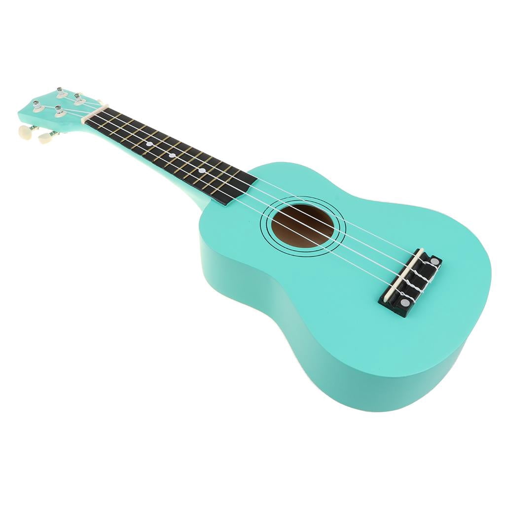 LeeQinersw 21" Hawaii Ukulele Mini 4 Strings Guitar for Kids Beginners Turquoise