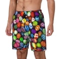 thumbnail image 2 of Haiem Easter Eggs2 Mens Swim Trunks with Compression Liner 2 in 1 Swimming Shorts Stretch Swimwear Quick Dry,Board Shorts-Large, 2 of 9