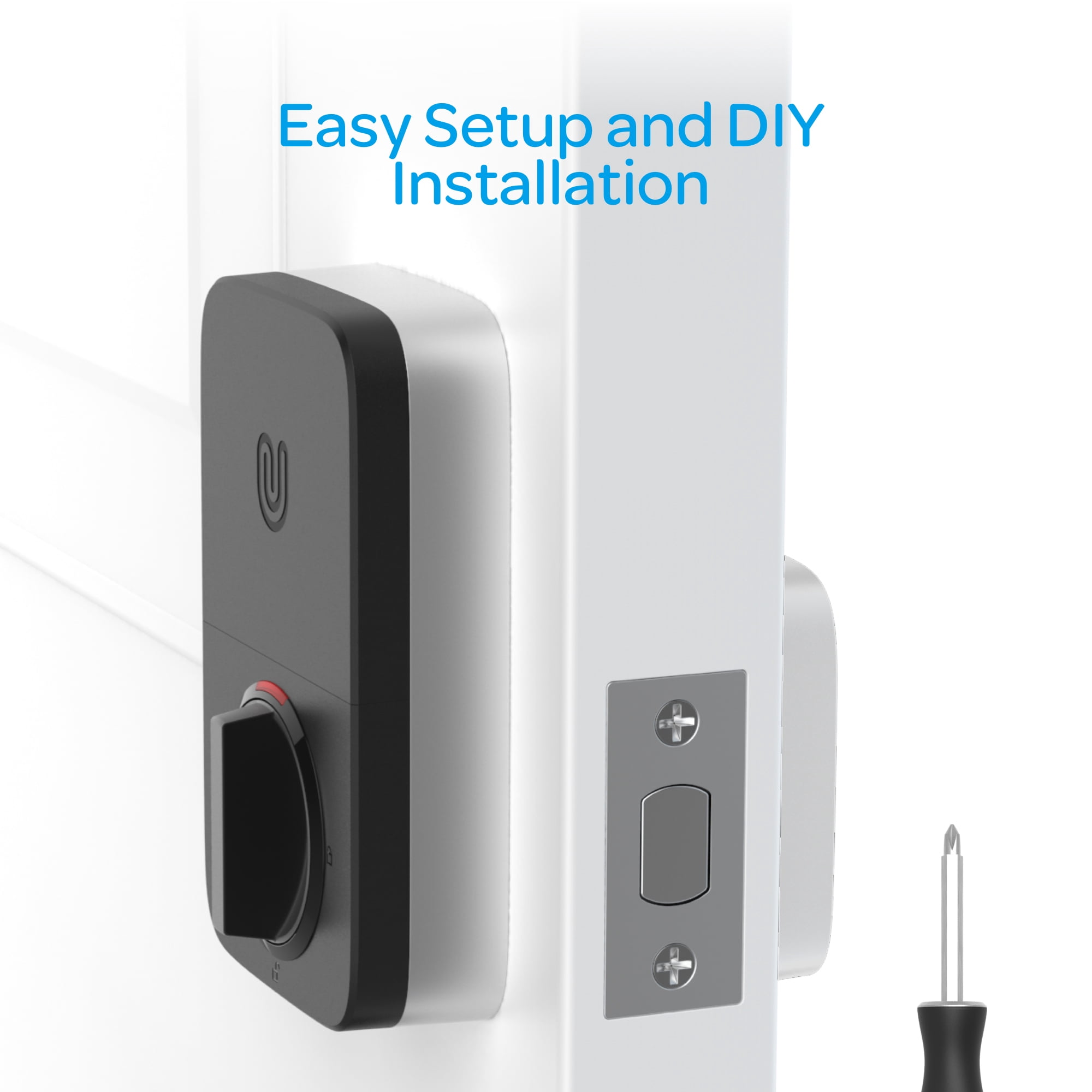 Ultraloq U-Bolt Smart Lock Satin Nickel 5-in-1 Keyless Entry Deadbolt with hardware