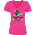 thumbnail image 3 of Inktastic Port St. Lucie, Florida Happy Sea Turtle Women's V-Neck T-Shirt, 3 of 5