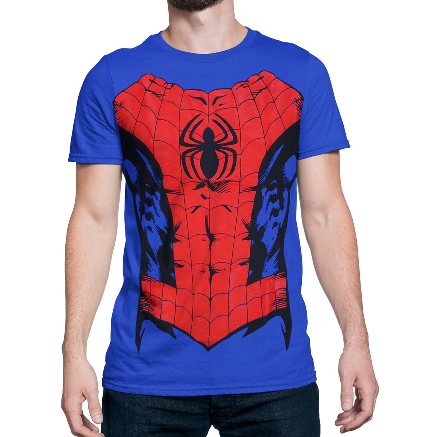 Super Hero Spider Man Costume T-shirt Original Version Size S-4XL 