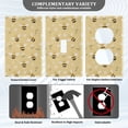 thumbnail image 3 of Yayeee Blank Wall Plate Cover 1-Gang 4.5"x2.7" Home Unused Decorative Outlet, Cute Bee Pattern, 3 of 7