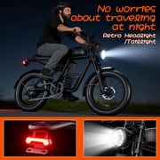 Electric Bike for Adults,750W Motor 1000W Peak,Top Speed 30MPH, Max 55miles,20×4.0 Fat Tires,48V 16.8Ah Battery,UL 2849,Fit for 18+