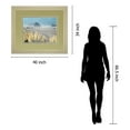 thumbnail image 1 of Art DM5644 Classy 34 x 40 Po Pompas Plage par Frates Encadrée Impression Murale Art, 1 of 1