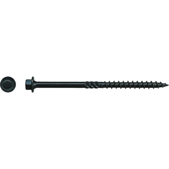 Big Timber BL144-25 #14 x 4 in. Hex Head Black Log Screws 25-Pk