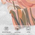 thumbnail image 5 of Yayeee 2 Pack Hand Towels for Bathroom 100% Cotton 16" x 28" Soft Absorbent Kitchen Towel, Abstract Orange Flowers, 5 of 7