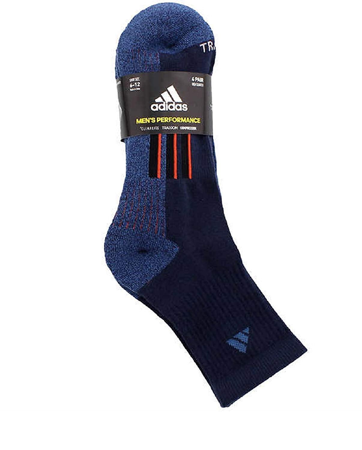 Adidas Men's Performance Climalite High Quarter Compression Crew Socks
