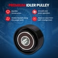 thumbnail image 3 of MOCA AUTOPARTS 36614 Lower Idler Pulley Fit for 2005-2019 Toyota Tacoma & 2011-2019 Toyota Hilux & 2010 Toyota 4runner, 3 of 9