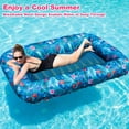 thumbnail image 3 of Flotador inflable FinduWill para piscina para adultos, 180 x 125 cm, color azul, 3 of 5