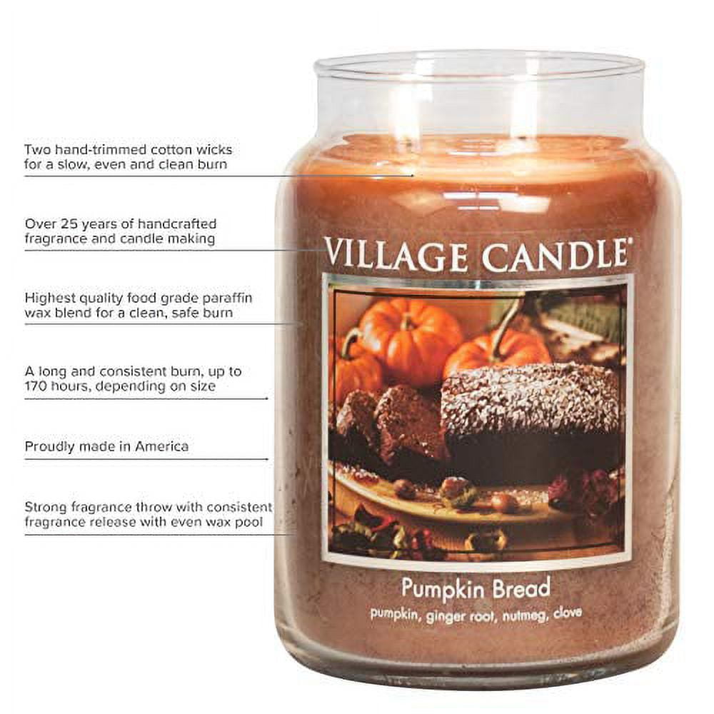 Village Candle Fresh Strawberries Large Glass Apothecary Jar Scented Candle, 21.25 oz, Red