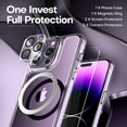 thumbnail image 3 of [5 in 1] for iPhone 14 Pro Max Case [Not Yellowing], with 2 Tempered Glass Screen Protectors + 2 Camera Lens Protectors [Military Grade Protection] Shockproof Slim 14 Pro Max 6.7 Inch, 3 of 8