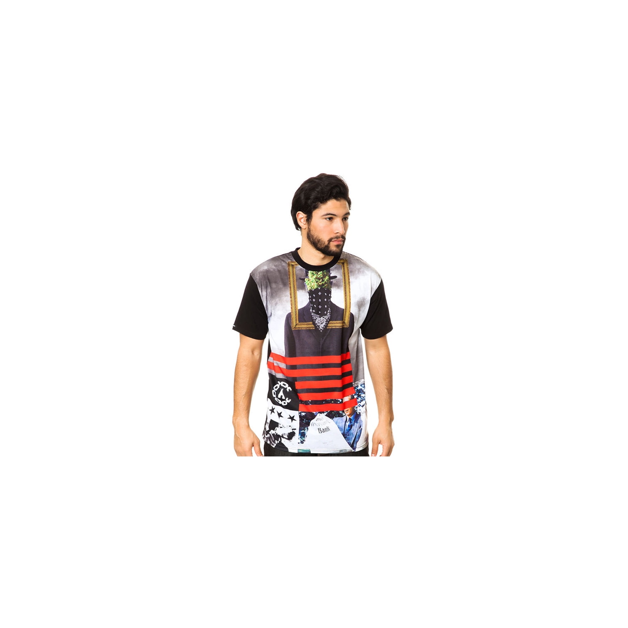 Crooks & Castles Mens The Son Of Crooks Graphic T-Shirt, Black, Small