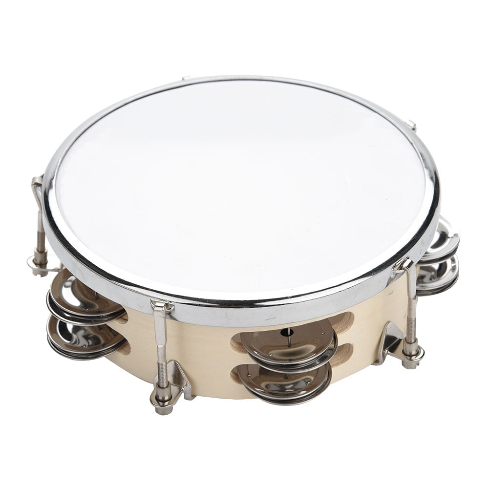 Adjustable Training Drum Small Tunable Percussion Instrument for Beginner with Drum Skin for Kids Hand Tambourine 