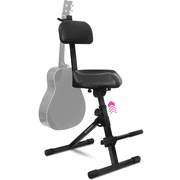 Liquid Stands Guitar Stool Adjustable Stool - Professional Musician Drum Throne with Backrest - Guitar Seat Drum Seat, Musician Stool, Chair, Guitar Chair for Adults, Kids, Drummer, and Guitarist