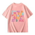 thumbnail image 5 of Kids Clothes For Girls Letter Short Sleeve Shirt For Girls Casual Summer Outfits For Toddler Girls Birthday Gifts For 9-10 Years Girls Cute&nbsp;Girl&nbsp;Clothing, 5 of 6
