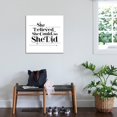 thumbnail image 3 of Art.com She Believed She Could, So She Did Stretched Canvas Print Wall Art, 30" x 30", 3 of 4
