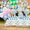 thumbnail image 6 of Cinnamoroll Birthday Decorations, Party Supplies Set Include Banner, Balloons, Hanging Swirls, Cake Cupcake Toppers, Tablecloth for Kids Cinnamoroll Theme Party, 6 of 6