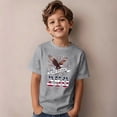 thumbnail image 4 of Kid's 250th Anniversary Print Shirt Bald Eagle and USA Flag Patriotic Tshirt for Girls Boys 4th of July Memorial Day 1-13 Years, 4 of 6
